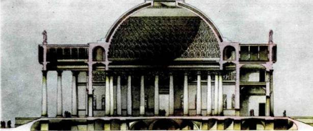 Проект Пантеона 1812 года. Архитектор Д. Кваренги